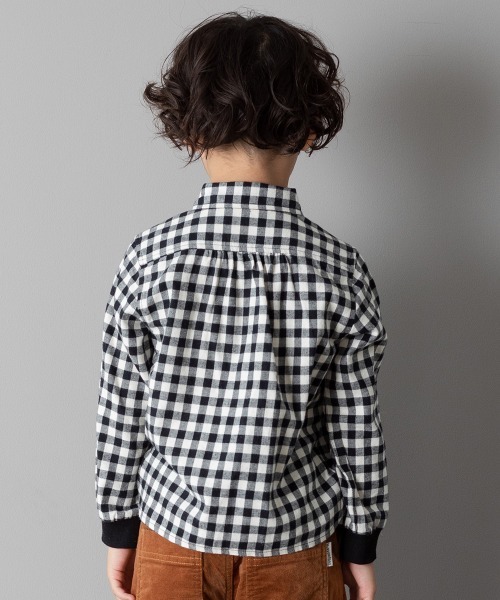 MAKE YOUR DAY(メイクユアデイ)の「先染めチェックシャツ■80~140cm(シャツ/ブラウス・キッズ・ブラック/レッド/キャメル・90/100/110/120/80/130/140)」の14枚目の写真