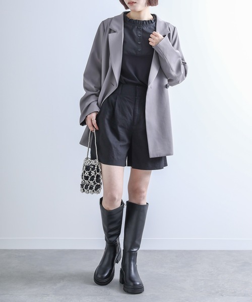 n'OrLABEL(ノアールレーベル)の「『フリル襟インナータンクトップ』(タンクトップ・レディース・オフホワイト/ブラック・1/2)」の17枚目の写真