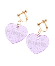 PINK-latte | P.LATTEロゴイヤリング(イヤリング)