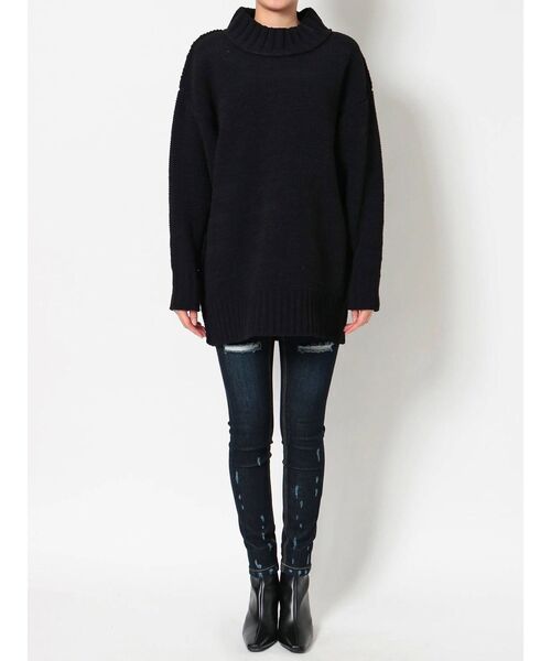 EMODA(エモダ)の「モールハイネックボックスワンピース(ワンピース・レディース・ホワイト/ブラック/ブルー/カーキ・FREE)」の17枚目の写真