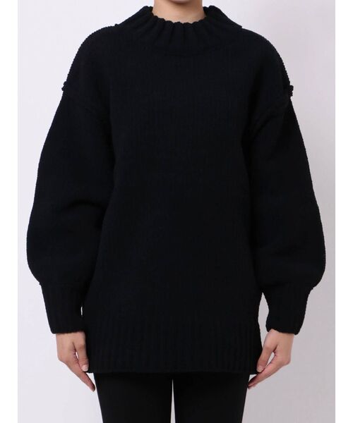 EMODA(エモダ)の「モールハイネックボックスワンピース(ワンピース・レディース・ホワイト/ブラック/ブルー/カーキ・FREE)」の18枚目の写真