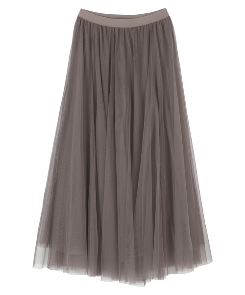 titivate(ティティベイト)の「ウエストゴムチュールロングスカート(スカート・レディース・モカ/ベージュ/チャコール/ブラック/アイボリー/ブルーグレー/オリーブ/ダークオレンジ・L/M/S)」の19枚目の写真