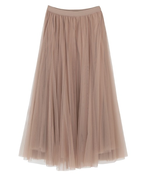 titivate(ティティベイト)の「ウエストゴムチュールロングスカート(スカート・レディース・モカ/ベージュ/チャコール/ブラック/アイボリー/ブルーグレー/オリーブ/ダークオレンジ・L/M/S)」の16枚目の写真