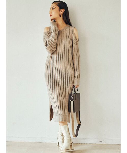 MURUA(ムルーア)の「チャンキーストレッチブーツ(ブーツ・レディース・ブラック/ブラウン/アイボリー・35/36/37)」の6枚目の写真