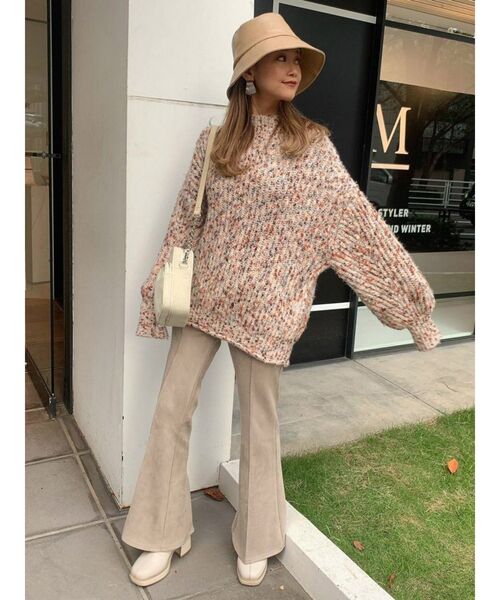 MURUA(ムルーア)の「チャンキーストレッチブーツ(ブーツ・レディース・ブラック/ブラウン/アイボリー・35/36/37)」の10枚目の写真