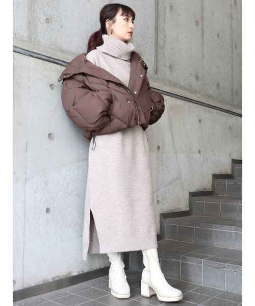 MURUA(ムルーア)の「チャンキーストレッチブーツ(ブーツ・レディース・ブラック/ブラウン/アイボリー・35/36/37)」の15枚目の写真