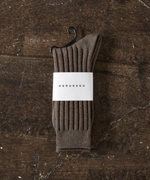HARUSAKU | HARUSAKU: Men's MELANGE RIB SOCKS メンズ メランジ リブソックス(ソックス/靴下)