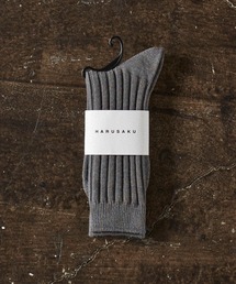 HARUSAKU | HARUSAKU: Men's MELANGE RIB SOCKS メンズ メランジ リブソックス(ソックス/靴下)