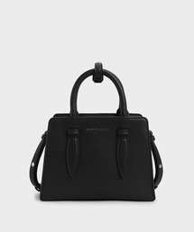 CHARLES & KEITH | ダブルトップハンドル ストラクチャードバッグ / Double Top Handle Structured Bag(ハンドバッグ)