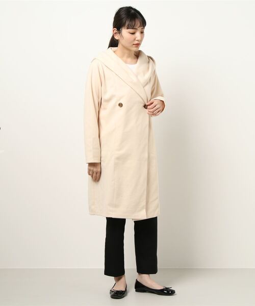 セール コールニットフード付きコート Lc ダッフルコート Vibgyor Women ヴィブジョー ウィメン のファッション通販 Zozotown