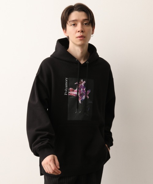 JUNRED（ジュンレッド）の「DAIKI NAKAMURA コラボグラフィックプルパーカー（パーカー・メンズ・ホワイト/ブラック/サックスブルー・S/M/L）」の4枚目の写真