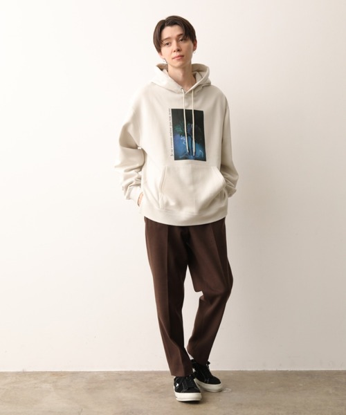 JUNRED（ジュンレッド）の「DAIKI NAKAMURA コラボグラフィックプルパーカー（パーカー・メンズ・ホワイト/ブラック/サックスブルー・S/M/L）」の9枚目の写真