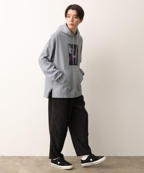 JUNRED（ジュンレッド）の「DAIKI NAKAMURA コラボグラフィックプルパーカー（パーカー・メンズ・ホワイト/ブラック/サックスブルー・S/M/L）」の12枚目の写真