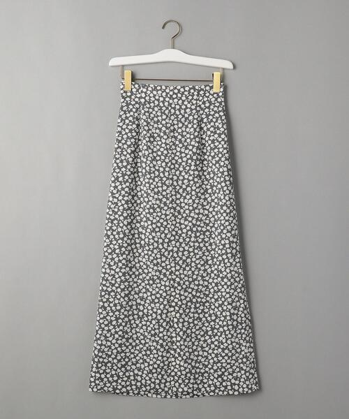 BEAUTY&YOUTH UNITED ARROWS（ビューティーアンドユースユナイテッドアローズ）の「BY フラワープリントハイウエストIラインマキシスカート（スカート・レディース・ダークグリーン/ブラック・SMALL/MEDIUM）」の8枚目の写真