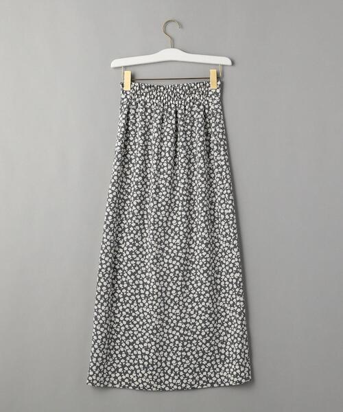 BEAUTY&YOUTH UNITED ARROWS（ビューティーアンドユースユナイテッドアローズ）の「BY フラワープリントハイウエストIラインマキシスカート（スカート・レディース・ダークグリーン/ブラック・SMALL/MEDIUM）」の9枚目の写真