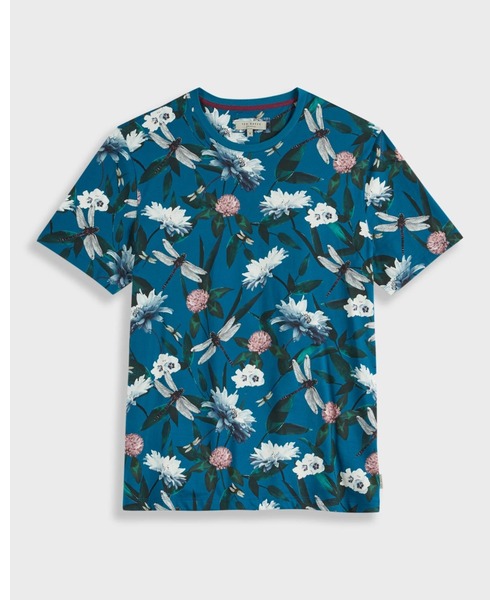 セール Jimbod Tシャツ カットソートロピカルプリントtシャツ Tシャツ カットソー プリント Ted トップスbaker テッドベーカー のファッション