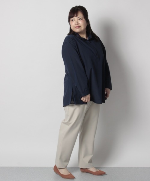 fleur by mint breeze（フルールバイミントブリーズ）の「【大きいサイズ】ナイロンストレッチパンツ（その他パンツ・レディース・ネイビー/ベージュ・L/4L/LL/3L/5L）」の18枚目の写真