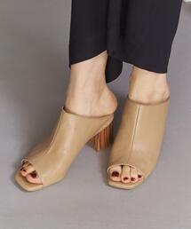 BEAUTY&YOUTH UNITED ARROWS | BY レザースクエアオープントゥサンダル(サンダル)