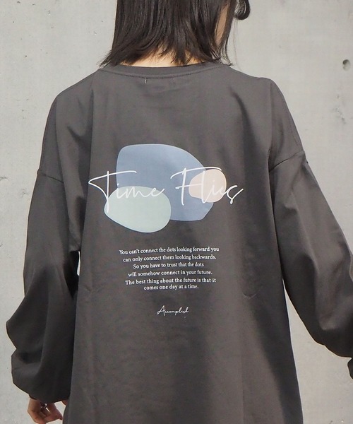 tiptop（ティップトップ）の「2021SS アソート線画プリントロンT（Tシャツ/カットソー・レディース・ブラック/オフホワイト/サックスブルー/グリーン/ホワイト系その他/ブラック系その他・FREE）」の4枚目の写真