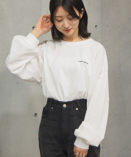 tiptop（ティップトップ）の「2021SS アソート線画プリントロンT（Tシャツ/カットソー・レディース・ブラック/オフホワイト/サックスブルー/グリーン/ホワイト系その他/ブラック系その他・FREE）」の19枚目の写真