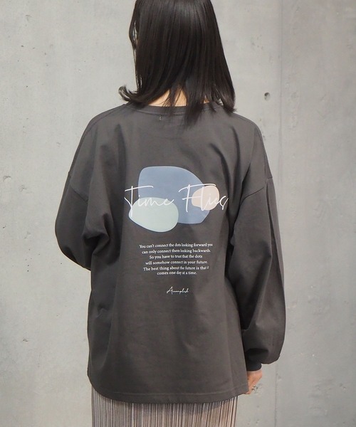 tiptop（ティップトップ）の「2021SS アソート線画プリントロンT（Tシャツ/カットソー・レディース・ブラック/オフホワイト/サックスブルー/グリーン/ホワイト系その他/ブラック系その他・FREE）」の14枚目の写真