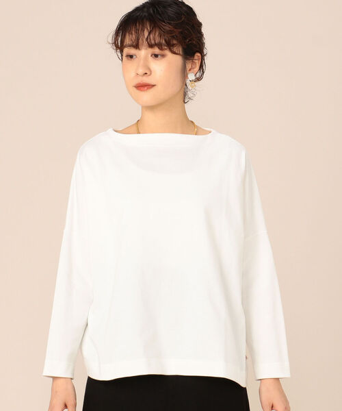 Traditional Weatherwear（トラディショナルウェザーウェア）の「【TRADITIONAL WEATHERWEAR/トラディショナル ウェザーウェア】BMB SHIRT LONG（Tシャツ/カットソー・レディース・オフホワイト・S）」の8枚目の写真