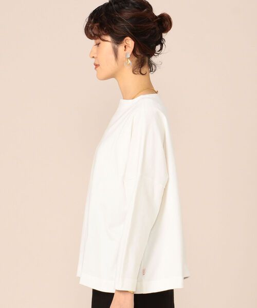 Traditional Weatherwear（トラディショナルウェザーウェア）の「【TRADITIONAL WEATHERWEAR/トラディショナル ウェザーウェア】BMB SHIRT LONG（Tシャツ/カットソー・レディース・オフホワイト・S）」の2枚目の写真