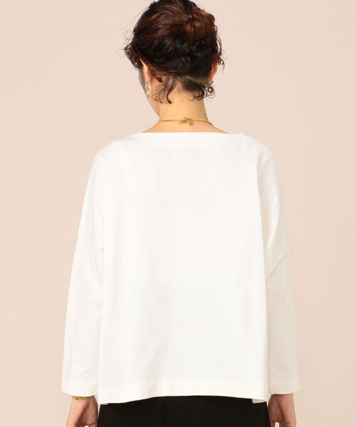 Traditional Weatherwear（トラディショナルウェザーウェア）の「【TRADITIONAL WEATHERWEAR/トラディショナル ウェザーウェア】BMB SHIRT LONG（Tシャツ/カットソー・レディース・オフホワイト・S）」の5枚目の写真