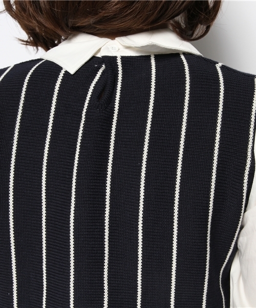 Chico（チコ）の「ベスト重ねSH（ニット/セーター・レディース・グリーン/グレー/ホワイト/ブルー・FREE）」の11枚目の写真