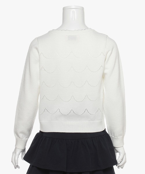 セール インファント トドラー スカラップカーディガン カーディガン ボレロ Kate Spade New York Kids ケイトスペードニューヨーク のファッション通販 Zozotown