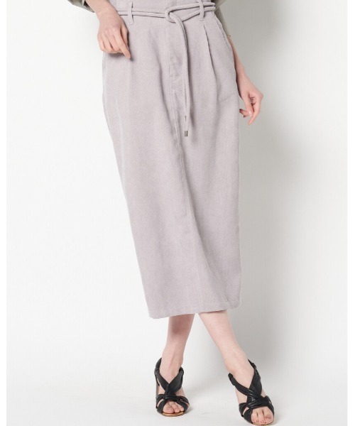 neigh(ネイ)の「neigh/《neigh》コーデュロイタイトスカート(スカート・レディース・ラベンダー/グリーン/ベージュ・FREE)」の3枚目の写真