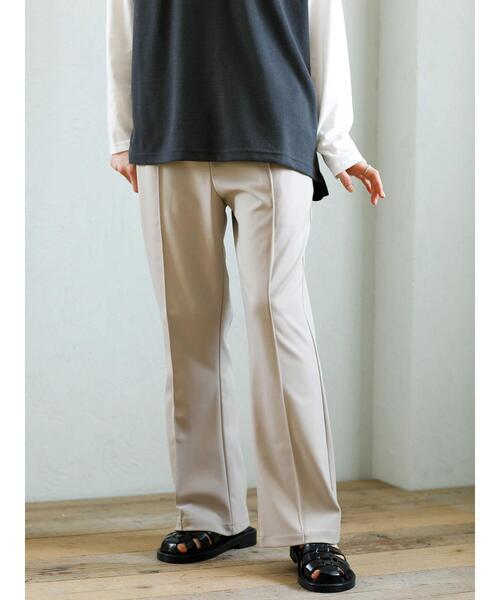 koe（コエ）の「ポンチフレアパンツ＊（その他パンツ・レディース・ブラック/アイボリー/グレー・S/M）」の5枚目の写真