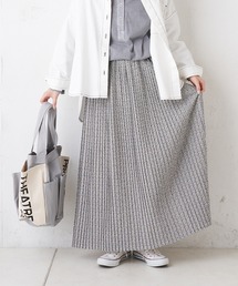 PUAL CE CIN | 花柄プリントプリーツスカート(スカート)