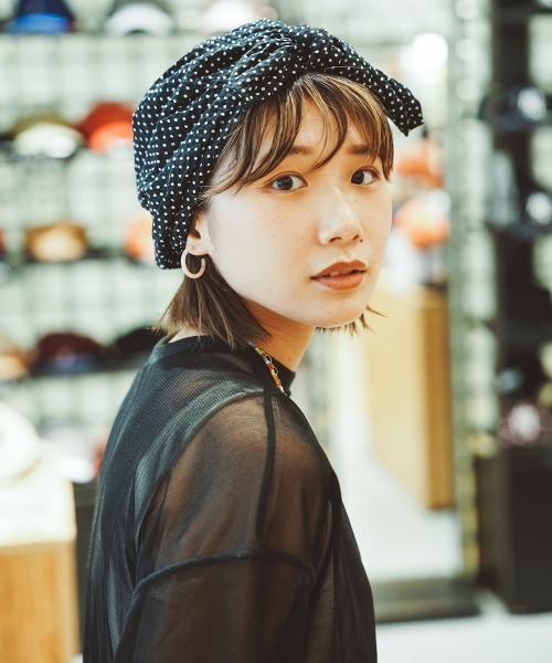 OVERRIDE（オーバーライド）の「【OVERRIDE】WAVE DOT NIGHTCAP / 【オーバーライド】ウェーブ　ドット　ナイトキャップ（キャップ・レディース・ブラック/ネイビー/グレー/ブルー・ONE SIZE）」の18枚目の写真