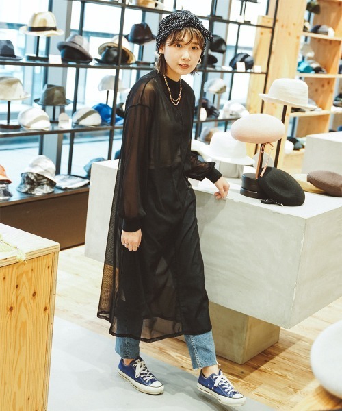 OVERRIDE（オーバーライド）の「【OVERRIDE】WAVE DOT NIGHTCAP / 【オーバーライド】ウェーブ　ドット　ナイトキャップ（キャップ・レディース・ブラック/ネイビー/グレー/ブルー・ONE SIZE）」の20枚目の写真