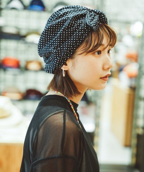 OVERRIDE（オーバーライド）の「【OVERRIDE】WAVE DOT NIGHTCAP / 【オーバーライド】ウェーブ　ドット　ナイトキャップ（キャップ・レディース・ブラック/ネイビー/グレー/ブルー・ONE SIZE）」の19枚目の写真