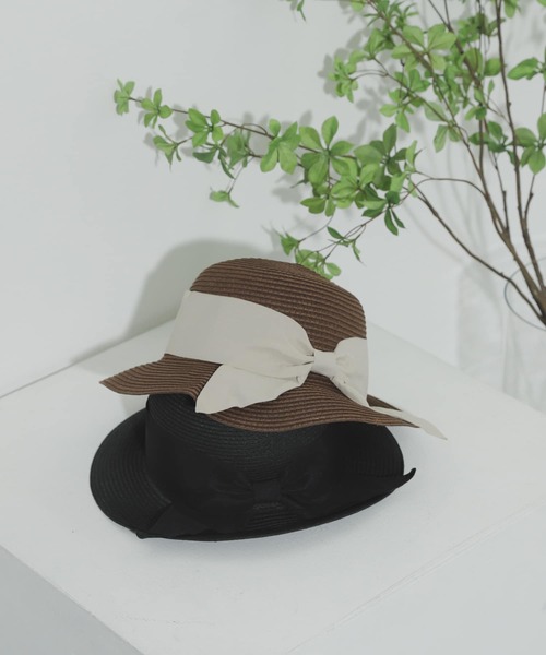 SENSE OF PLACE by URBAN RESEARCH(センスオブプレイスバイアーバンリサーチ)の「コンパクトカプリーヌハット(ハット・レディース・ブラック/ベージュ/ダークブラウン/アイボリー・ONE)」の3枚目の写真