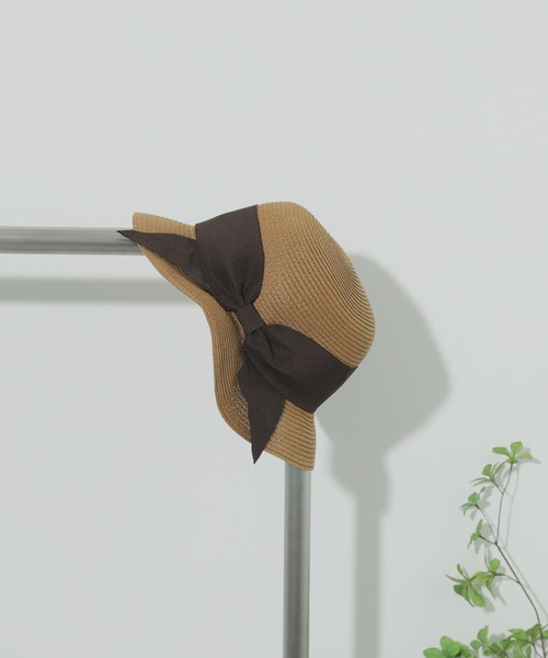 SENSE OF PLACE by URBAN RESEARCH(センスオブプレイスバイアーバンリサーチ)の「コンパクトカプリーヌハット(ハット・レディース・ブラック/ベージュ/ダークブラウン/アイボリー・ONE)」の4枚目の写真