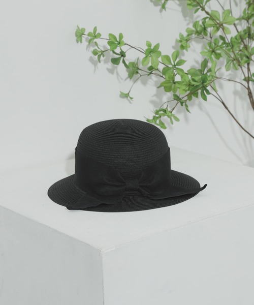 SENSE OF PLACE by URBAN RESEARCH(センスオブプレイスバイアーバンリサーチ)の「コンパクトカプリーヌハット(ハット・レディース・ブラック/ベージュ/ダークブラウン/アイボリー・ONE)」の1枚目の写真
