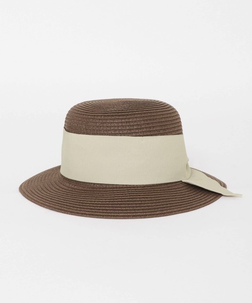 SENSE OF PLACE by URBAN RESEARCH(センスオブプレイスバイアーバンリサーチ)の「コンパクトカプリーヌハット(ハット・レディース・ブラック/ベージュ/ダークブラウン/アイボリー・ONE)」の6枚目の写真