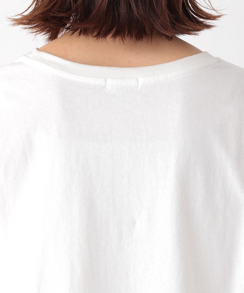 LEPSIM(レプシィム)の「ラウンドヘムロゴプリントT 936566(Tシャツ/カットソー・レディース・オフホワイト/チャコールグレー/オリーブ・FREE)」の15枚目の写真