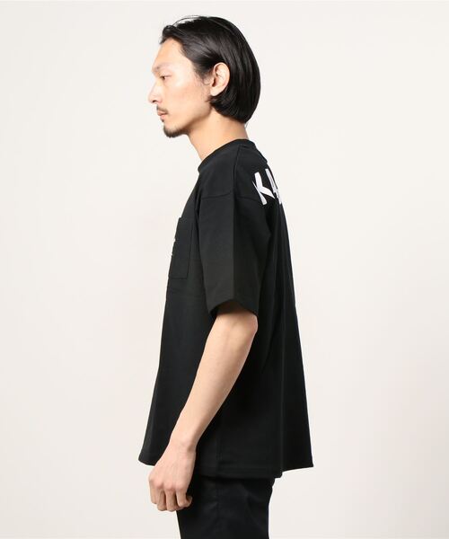 KANGOL（カンゴール）の「【KANGOL/カンゴール】バックプリント ブランドロゴ ポケット付Tシャツ（Tシャツ/カットソー・メンズ・ブラック/ベージュ/オフホワイト/オリーブ・M/L/XL）」の8枚目の写真