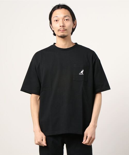 KANGOL（カンゴール）の「【KANGOL/カンゴール】バックプリント ブランドロゴ ポケット付Tシャツ（Tシャツ/カットソー・メンズ・ブラック/ベージュ/オフホワイト/オリーブ・M/L/XL）」の7枚目の写真