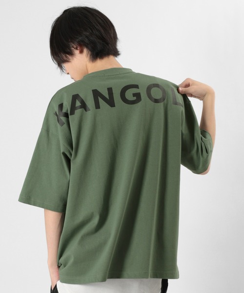 KANGOL（カンゴール）の「【KANGOL/カンゴール】バックプリント ブランドロゴ ポケット付Tシャツ（Tシャツ/カットソー・メンズ・ブラック/ベージュ/オフホワイト/オリーブ・M/L/XL）」の16枚目の写真