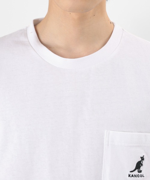 KANGOL（カンゴール）の「【KANGOL/カンゴール】バックプリント ブランドロゴ ポケット付Tシャツ（Tシャツ/カットソー・メンズ・ブラック/ベージュ/オフホワイト/オリーブ・M/L/XL）」の21枚目の写真
