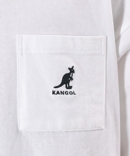 KANGOL（カンゴール）の「【KANGOL/カンゴール】バックプリント ブランドロゴ ポケット付Tシャツ（Tシャツ/カットソー・メンズ・ブラック/ベージュ/オフホワイト/オリーブ・M/L/XL）」の22枚目の写真