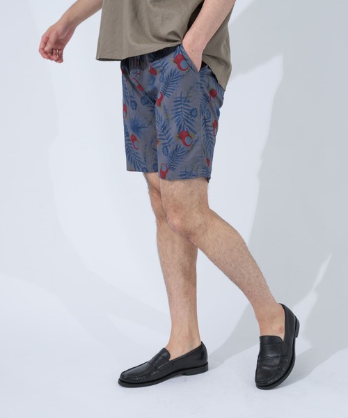 URBAN RESEARCH ROSSO MEN（アーバンリサーチロッソメン）の「花柄イージーショートパンツ（その他パンツ・メンズ・ネイビー/ブラウン・X-LARGE/SMALL/LARGE/MEDIUM）」の4枚目の写真