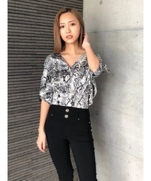 ENVYM | ダブルボタンギャザーＢｌｏｕｓｅ(シャツ/ブラウス)