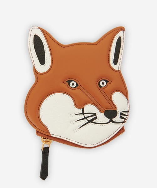 Maison Kitsune fox Head コインケース LEATHER FOX HEAD COIN PURSE（コインケース）｜Maison Kitsune