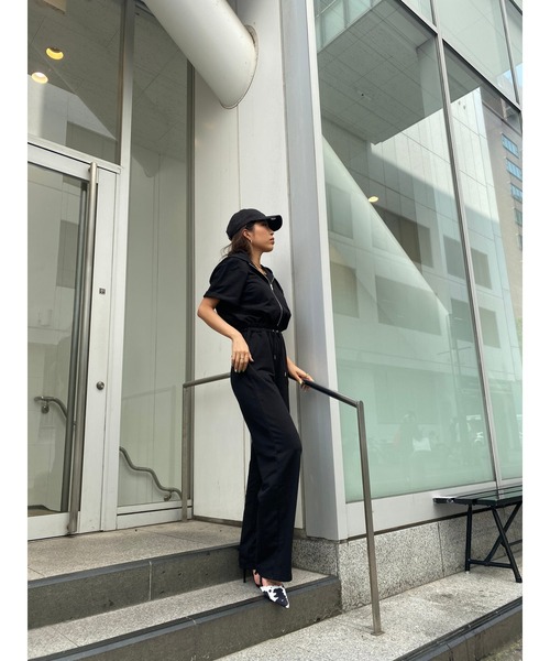 EGOIST（エゴイスト）の「フロントジップオールインワン（サロペット/オーバーオール・レディース・ブラック/ブラウン・S/M）」の18枚目の写真